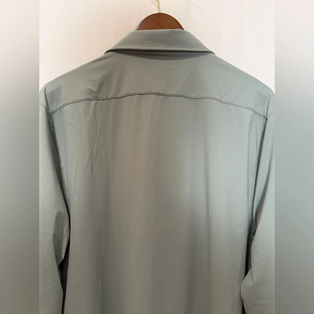 NWT J. Crew Factory Men's All Day Performance Button Down Shirt - Light Olive- L